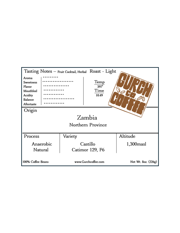 Zambia - Light roast - 8oz.